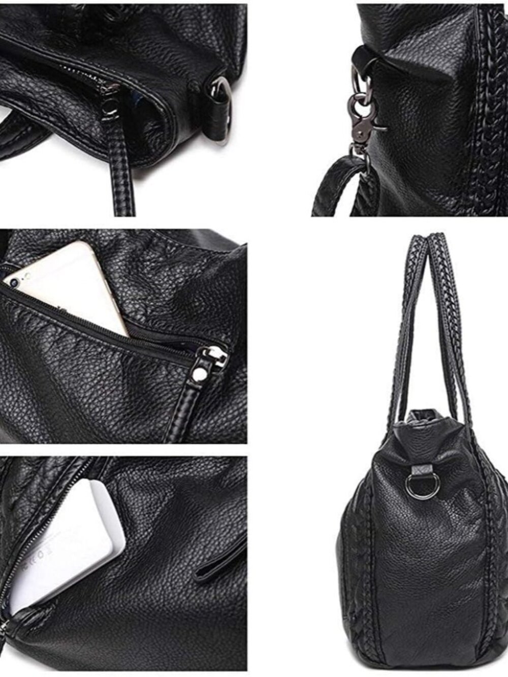Large Purses for Women Slouchy Oversized Bag Extra Big Handbag Multi-pockets Hob - Picture 6 of 9